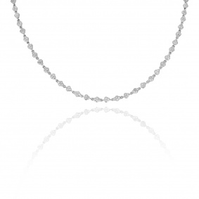 Platinum Diamond Long Chain Necklace 3.27ct TDW Platinum Diamond Long Chain Necklace 3.27ct TDW